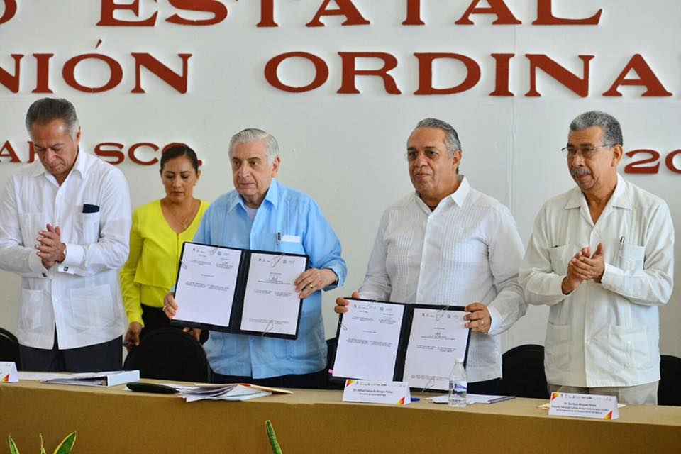 Reinstala el Gobernador Arturo Núñez  el Consejo Estatal de Salud.