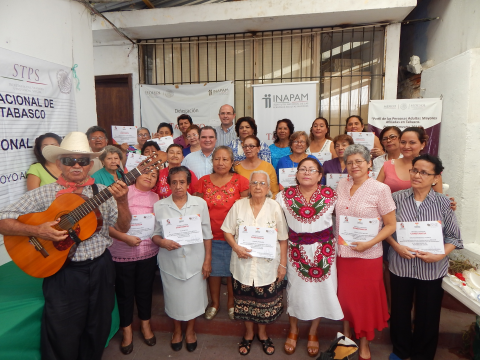 clausura del curso de Bordado de Listón 
