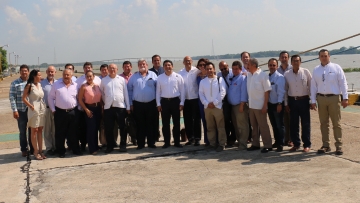 Autoridades estatales, federales y directivos de la Asociación Mexicana de la Industria de la Construcción (AMIC) Delegación Tabasco, acordaron trabajar en conjunto proyectos de ciencia y tecnología orientados a las industrias