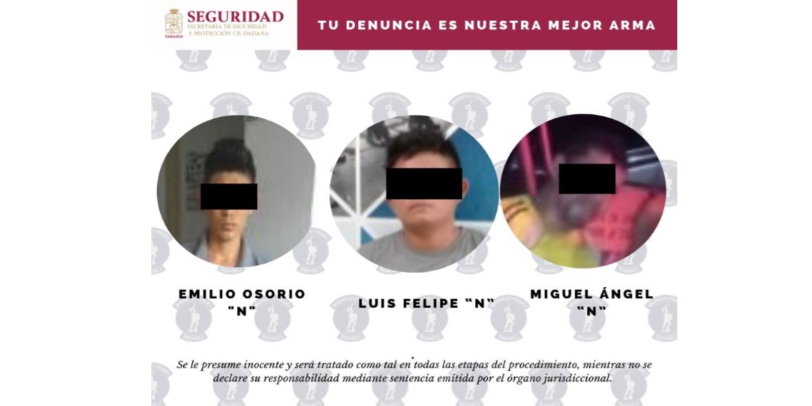 En hechos distintos, aseguró la SSPC a tres masculinos.