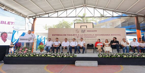 * El mandatario estatal Javier May anunció que en enero inicia la construcción de las nuevas instalaciones de este centro escolar.