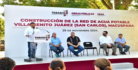 • Reconoció el trabajo del ex presidente Andrés Manuel López Obrador, quien realizó una importante inversión en infraestructura de agua en ese Centro Integrador