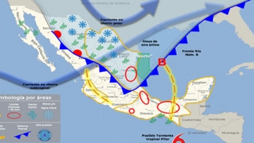 Aviso Precautorio No. 2 Influencia del Frente Frío No. 8 - 29/10/2023