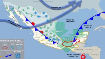 Aviso Precautorio No. 3 Influencia del Frente Frío No. 8 - 30/10/2023