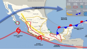 Aviso Precautorio No. 3 Influencia del Frente Frío No. 4 - 08/10/2023