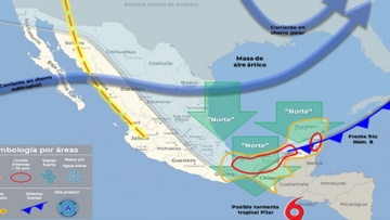 Aviso Precautorio No. 4 Influencia del Frente Frío No. 8 - 31/10/2023