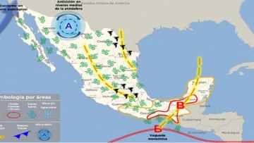 Aviso Precautorio No. 1 Aproximación de la Vaguada Monzónica - 10/06/2024