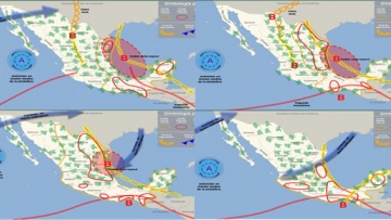 Aviso Precautorio No. 6 Aproximación de la Vaguada Monzónica y posible Ciclón Tropical Uno al Norte De Tabasco - 17/06/2024