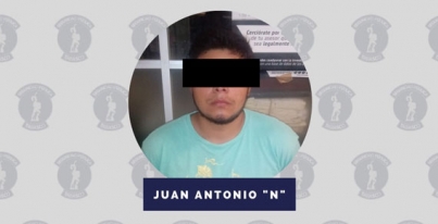 Por violencia familiar fue detenido un sujeto, por elementos de la SSPC.