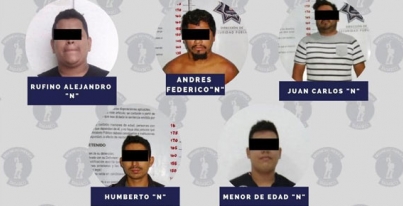 Policías Municipales de Comalcalco Detienen a sujetos por robo