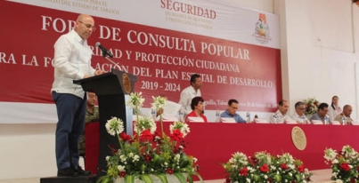 Se lleva a cabo del Foro Consulta Popular de la SSPC para la Integración del Plan Estatal de Desarrollo 2019-2024