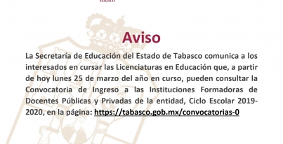 Ingreso a las Instituciones Formadoras de Docentes