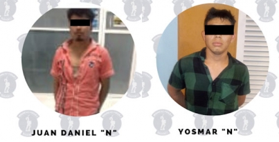 En distintos operativos aseguran Policías Estatales a dos masculinos por robo a transeúnte