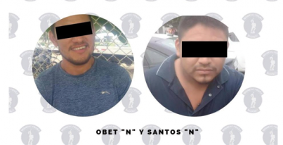 Detienen Policías de la SSPC a dos masculinos por tráfico de 16 extranjeros de origen Hondureños en situación migratoria irregular.