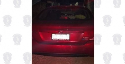 Aseguró la Policía Estatal un Nissan Versa que contaba con reporte de robo.