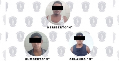 Tres detenidos en la colonia Casa Blanca por el delito de robo con violencia de un celular
