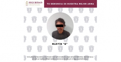 Elementos de la SSPC detienen a un masculino por robo a comercio.
