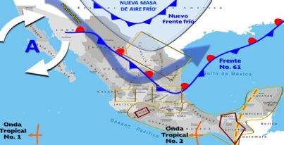 Aviso Precautorio No. 3 del Frente Frio No. 61