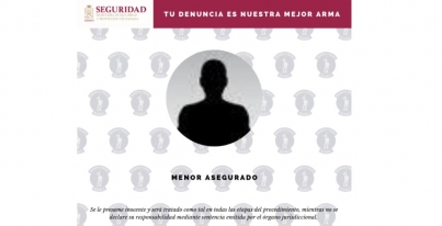 Asegurá PABIC a menor de edad por presunto robo.