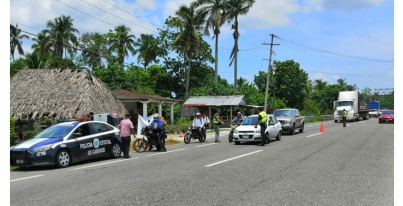 Activó PEC operativos para la prevención de accidentes en diversos municipios de Tabasco.
