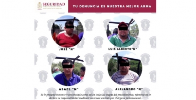 En la Ranchería Anacleto Canabal fueron asegurados cuatro masculinos por transportar 500 litros de hidrocarburo de procedencia ilícita.
