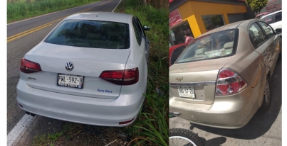 La SSPC recuperó tres vehículos: uno del estado de Morelos, otro de Veracruz y el último, de Tabasco.