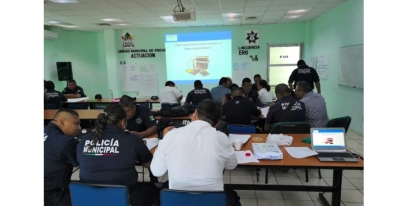 Capacita SSPC a elementos de Emiliano Zapata en Actuación Policial con Perspectiva de Género.
