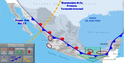 Aviso Precautorio No. 4 del Frente Frio No. 12