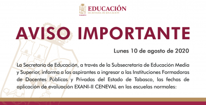 Aviso Importante