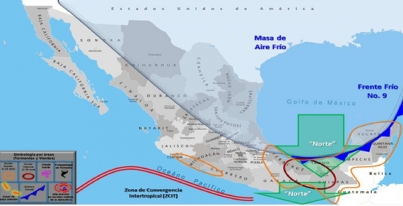 Aviso Precautorio No. 2 del Frente Frio No. 9