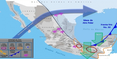 Aviso Precautorio No. 1 del Frente Frio No. 32