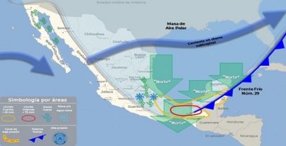 Aviso Precautorio No. 1 del Frente Frio No. 29