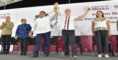 * El Gobierno de May Rodríguez “está inspirado en el amor al pueblo”, asegura la secretaria de Bienestar, Ariadna Montiel
