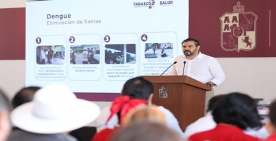 * El secretario de Salud, Alejandro Calderón, informó que Tabasco cuenta con un protocolo para atender casos de meningitis