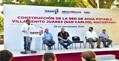 • Reconoció el trabajo del ex presidente Andrés Manuel López Obrador, quien realizó una importante inversión en infraestructura de agua en ese Centro Integrador